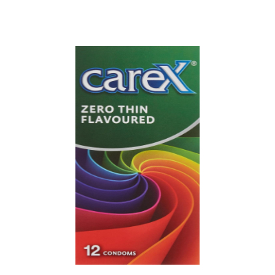Carex Condom Zero Flavourd 12 Pcs