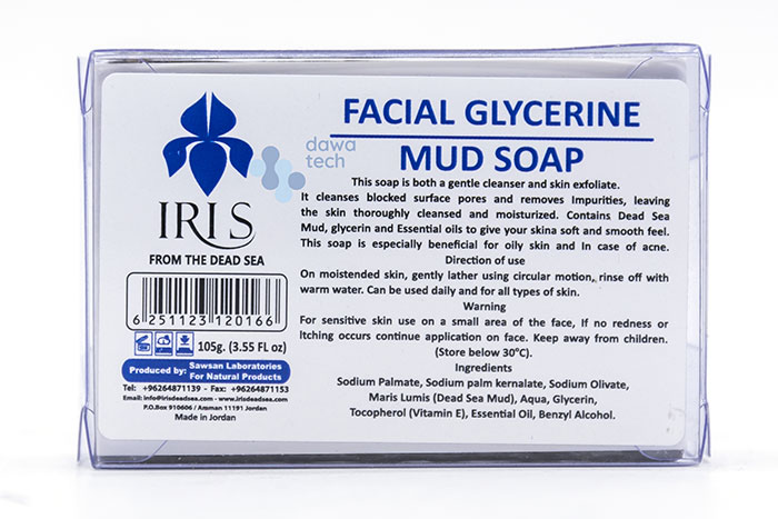 Iris Facial Glycerin Mud Soap 105G