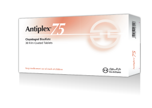 Antiplex 75 mg oral film coated tablets