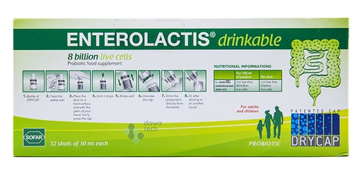 ENTEROLACTIS DRINKABLE (12 SHOTS)
