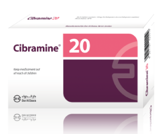 Cibramine 20mg Film Coated Tablet.