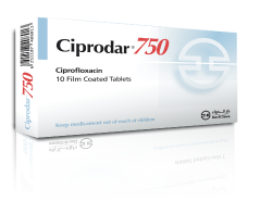 Ciprodar 750 mg Film Coated Tablet