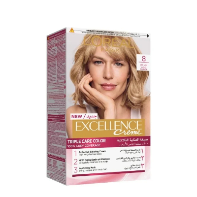 Loreal Excellence Creme 8 Light Blond