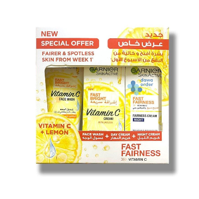 Garnier Fast Fairness Day + Night +Wash