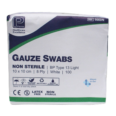 Gauze Swab 10X10 8Ply