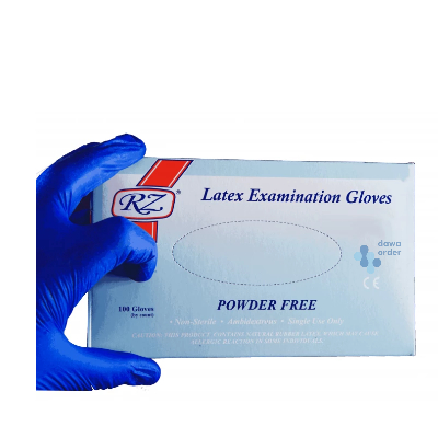 Powder Free Blue Gloves M