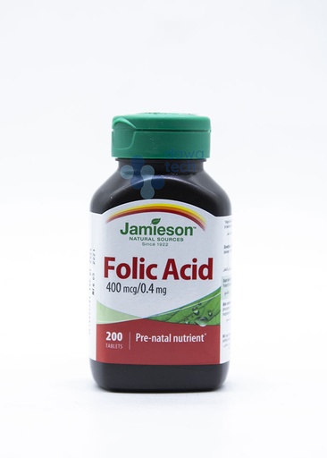 JAMIESON FOLIC ACID (400 mcg) (200 TABLETS)