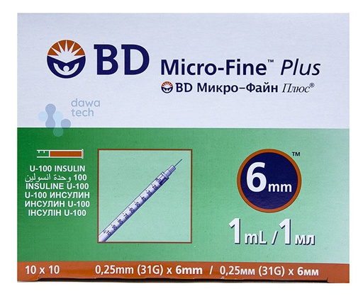 Bd Micro-Fine Plus 1Ml (6Mm)