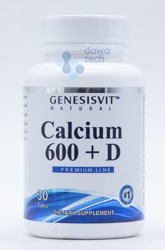 Genesisvit Calcium 600+D3 (30 Caps)