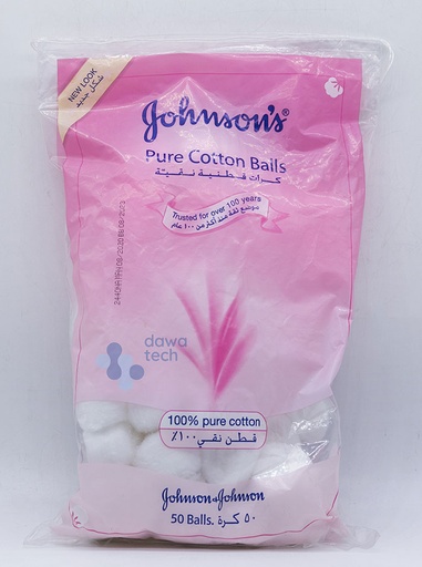 JOHNSONS PURE COTTON BALLS 50 BALLS