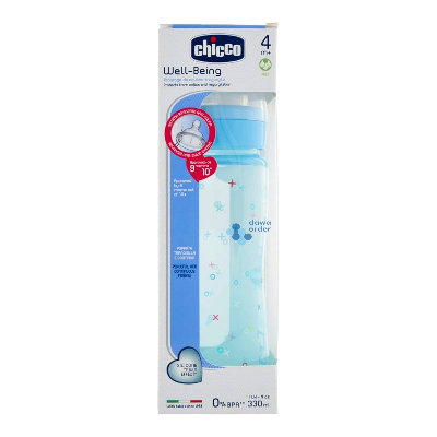 Chicco 4+M Feeding Bottle 330Ml/11 Sillicon