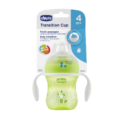 Chicco Transition Cup 4M+ Green & Yellow