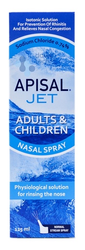 APISAL JET ADULTS & CHILDREN NASAL SPRAY (0.74%) (125 ml)
