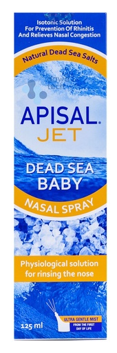 Apisal Jet Dead Sea Baby Nasal Spray (125 Ml)