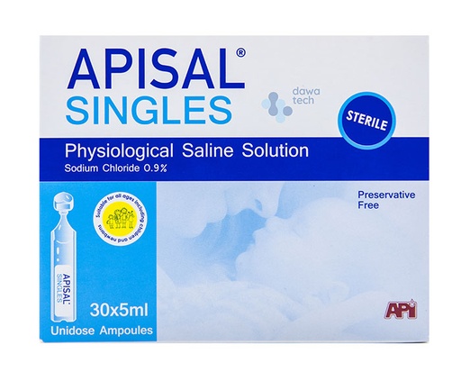 Apisal Singles Ampules (0.9%) (30 Ml)