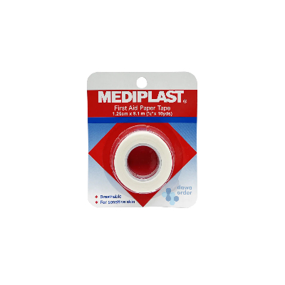 Mediplast Paper Tape 1.25Cm/9.1M