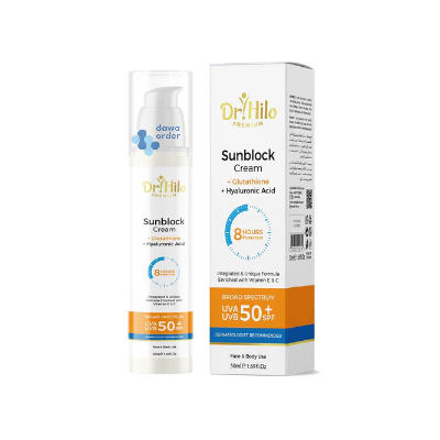 Dr Hilo Sunblock Hyaluronic Acid Plus Gltatione 50Ml