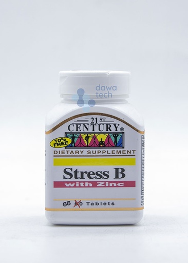 21St Century Stress B+Zinc 60 Tab