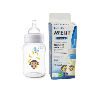 Avent Anti Colic Bottle Monkey 260Ml