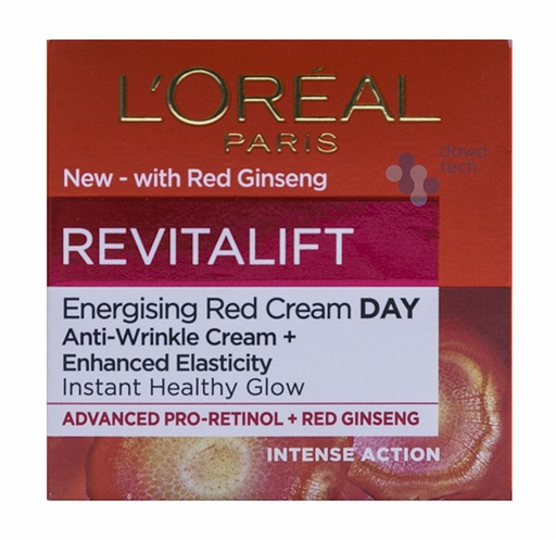 Loreal Revitalift Energising Red Day Anti-Wrinkle Cream 50Ml