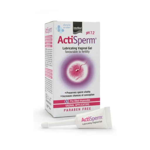 Actisperm Lubricating Vaginal Gel 6 Applicators