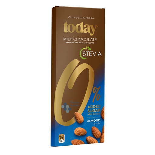 Today Stevia 60G Milk Choclate With Almond