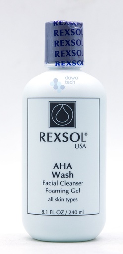 REXSOL AHA WASH FACIAL CLEANSER GEL (240 ml)