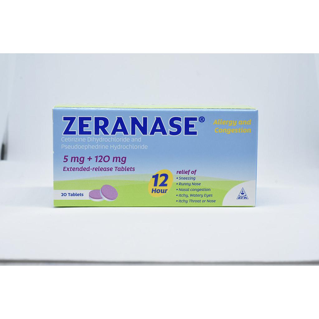 Zeranase 5/120mg F C Tab 20'S  