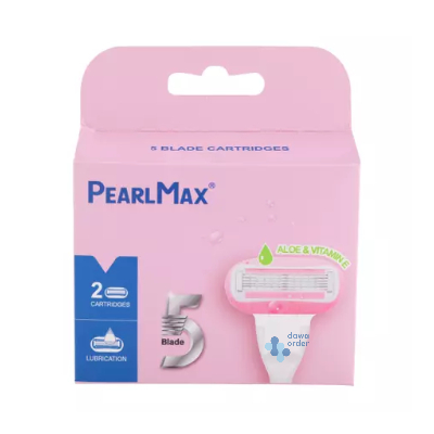 Pearl Max Aloe&Vitamin E 5Blade 2 Cartridges Cv13-24