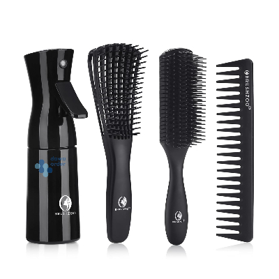 Hair Brush With Bottle