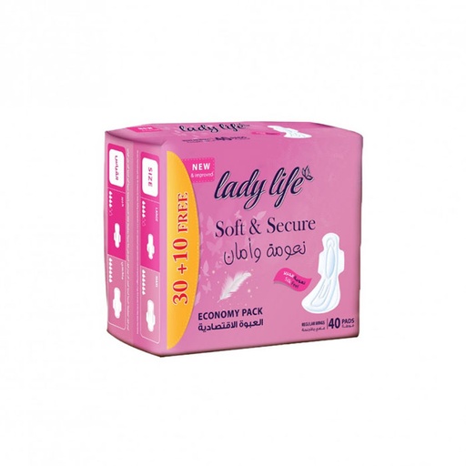 Lady Life Long With Winges 40 Pads