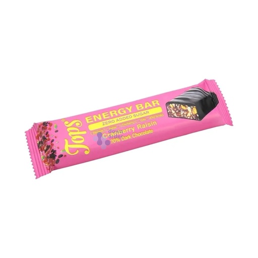 Tops Energy Bar Cranberry Raisin Dark Chocolate (50 G)