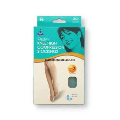 Oppo Knee High Compression Stocking Open Toes V+Iv