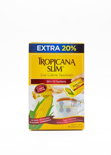 TROPICANA SLIM LOW CALORIE SWEETENER (50 SACHETS)