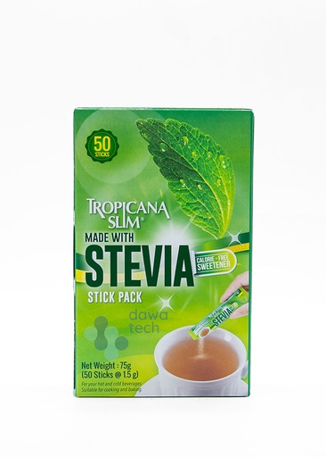 TROPICANA SLIM MADE WITH STEVIA (50 STICKS)