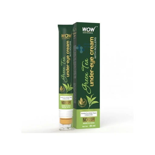 Wow Green Tea Under Eye Cream With Roll