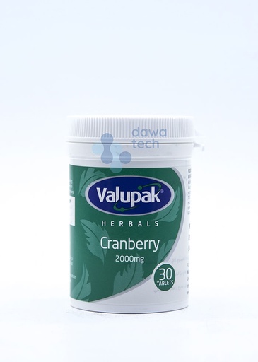 VALUPAK CRANBERRY (2000 mg) (30 TABLETS )