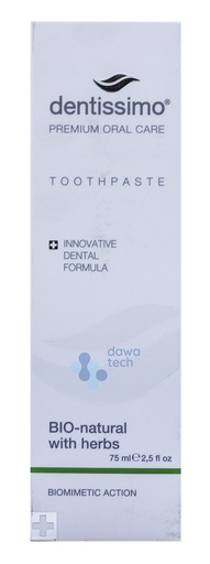 Dentissimo Bio-Natural Herbs Toothpaste-Gel 75 Ml