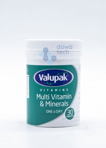 Valupak Multivitamine+Mineral (30 Tablets)
