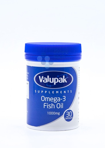 VALUPAK OMEGA 3 FISH OIL (1000 mg) (30 CAPSULES)