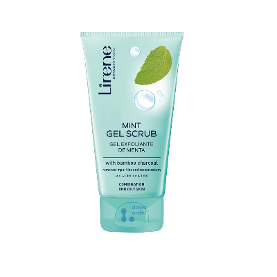 Lirene Dermoprogram Mint Gel Scrub With Bamboo Charcoal 150 Ml