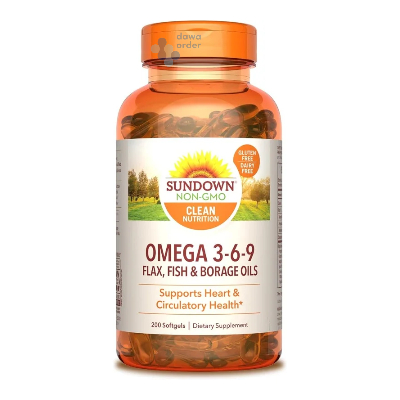 Sundown Triple Omega 3-6-9 (60 Softgels)
