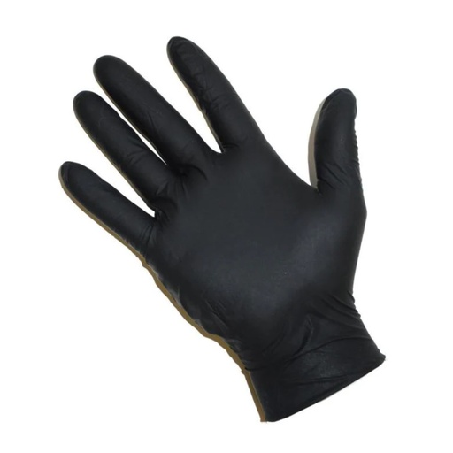 ABASAER WHITE,BLACK NITRILE GLOVES M+L