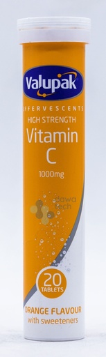 Valupak Effervescents Vitamin C (1000 Mg)(20 Tablets)