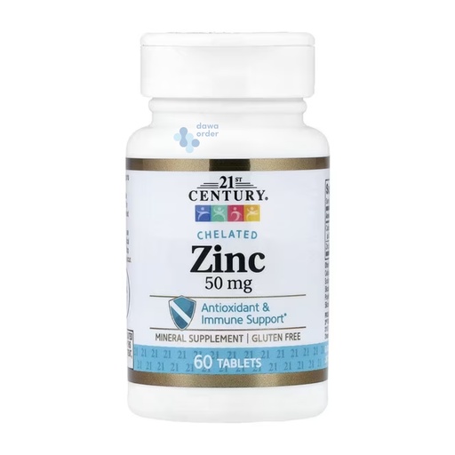 21century zinc citrate 50mg 60tab