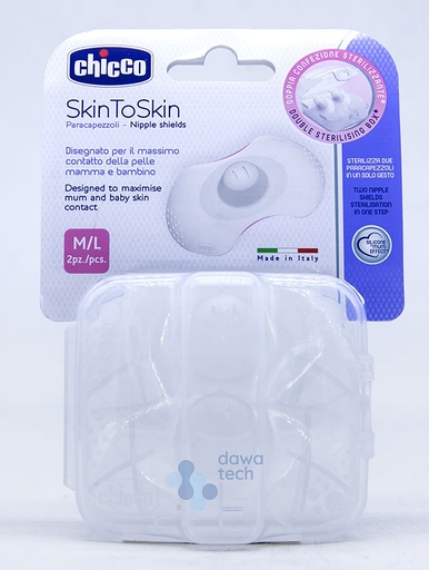 Chicco Silicon Nipple Sheilds M/L
