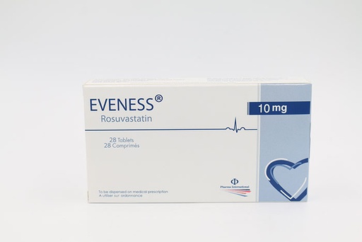 Eveness 10 mg oral film coated tablets 28`S