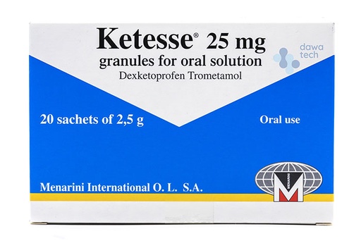 Ketesse 25mg 20 Sachets 