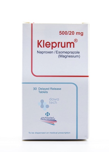 Kleprum 500/20mg Tab 30'S