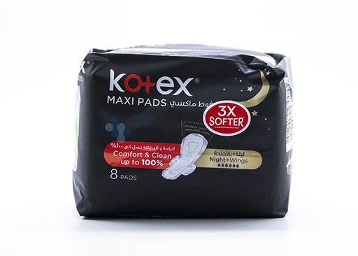 Kotex Maxi Black 8 Pads